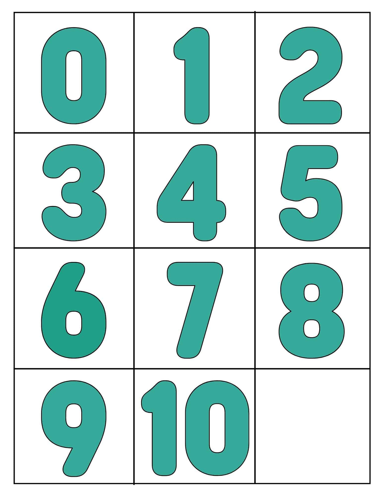 Number 1 Template Free Printable
