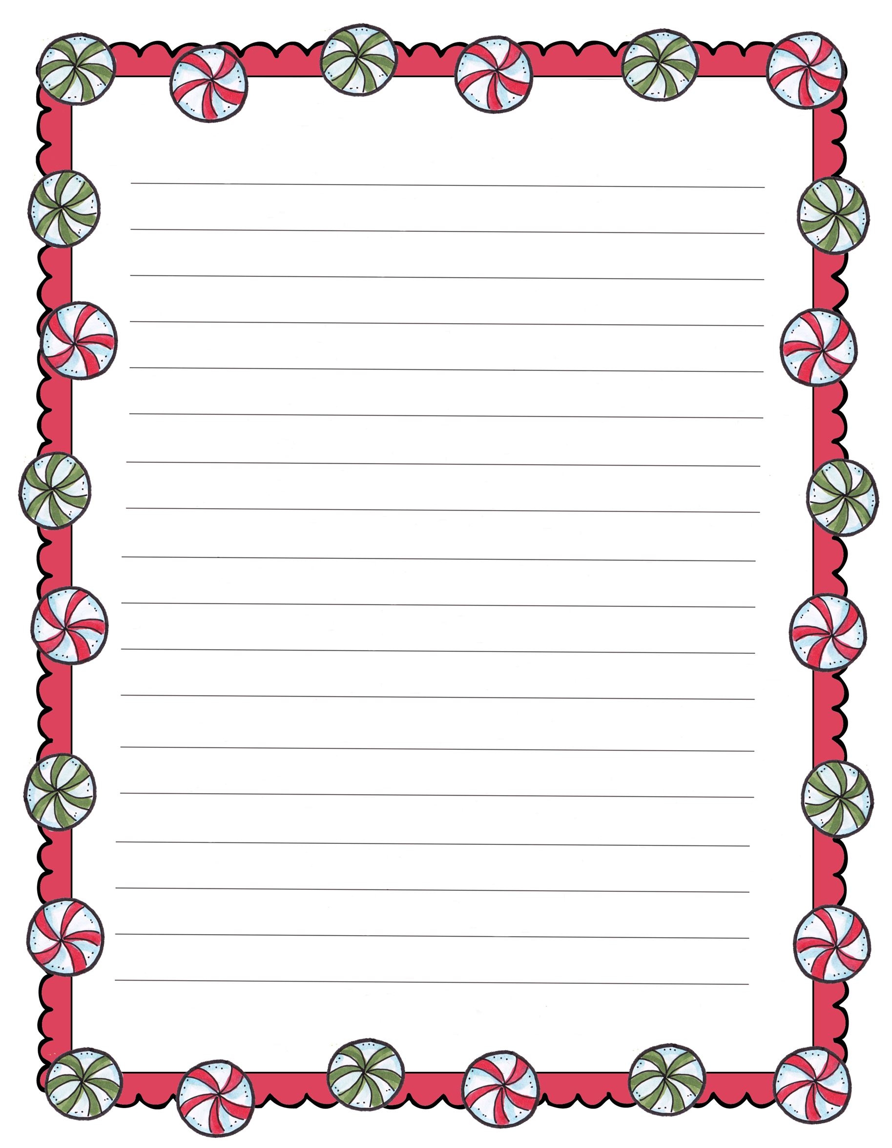 Free Printable Holiday Stationery Templates