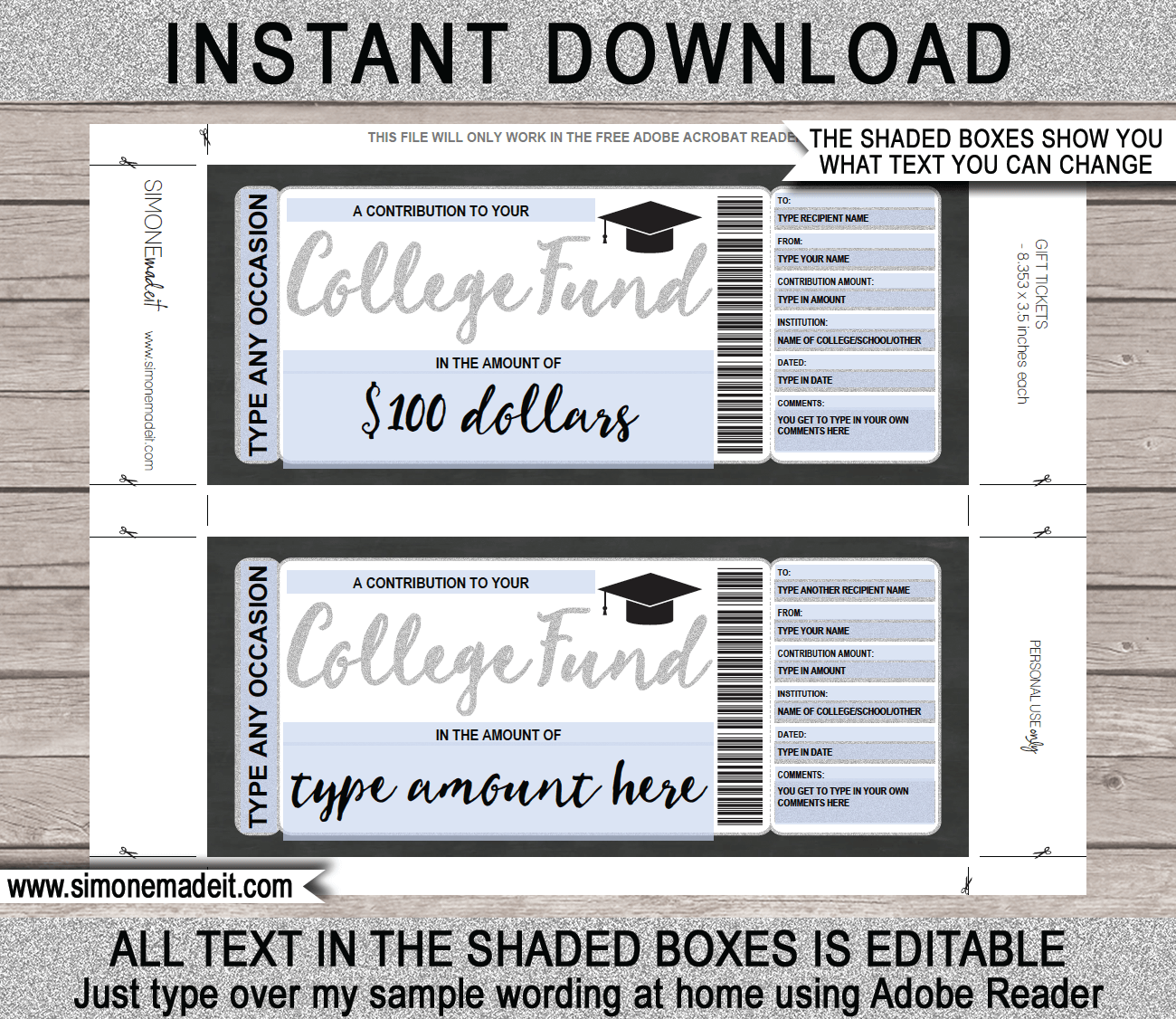Any Occasion College Fund Gift Certificate
