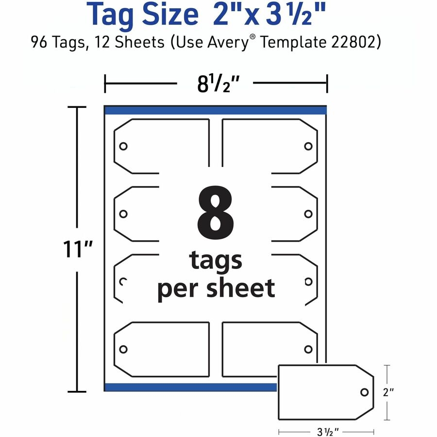 Avery Printable Tags With String