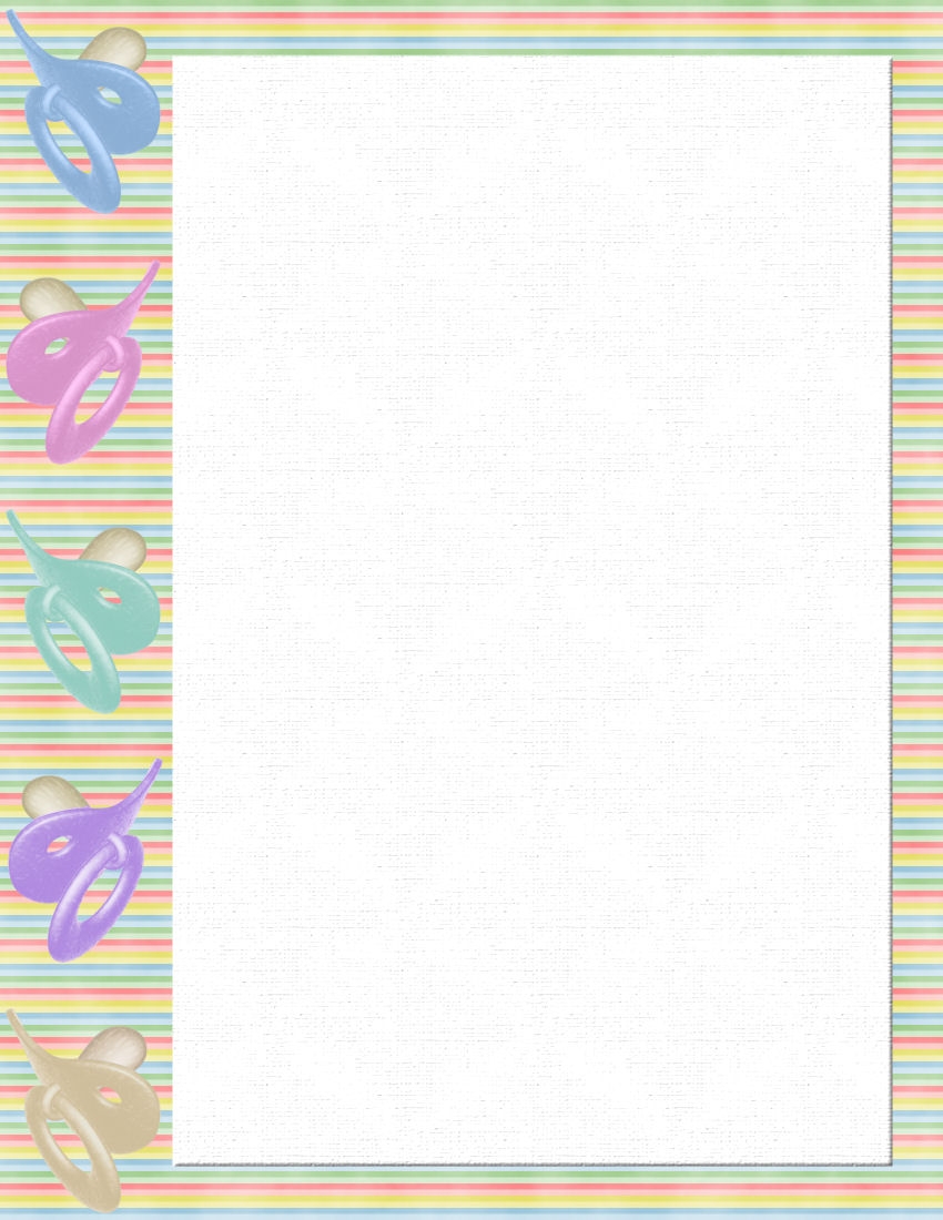 Baby Themed FREE Stationery Template Downloads