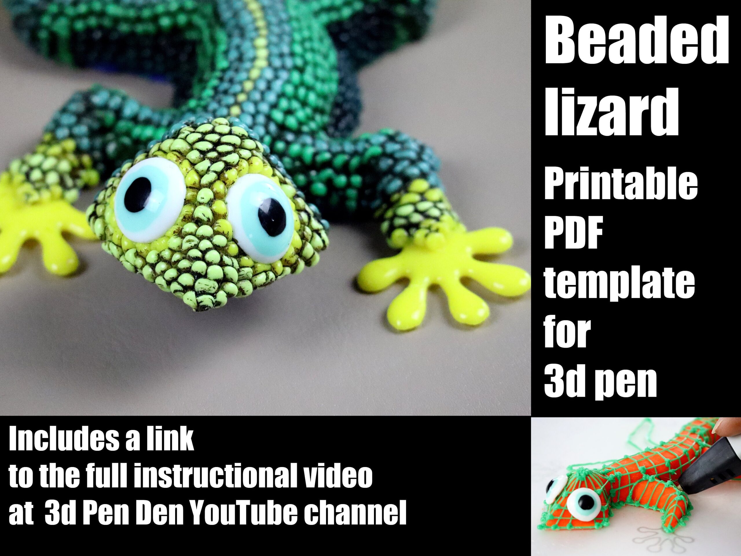 Lizard Template Free Printable
