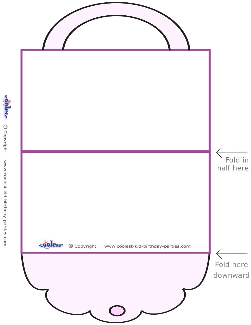 Blank Printable Purse Invitation Coolest Free Printables