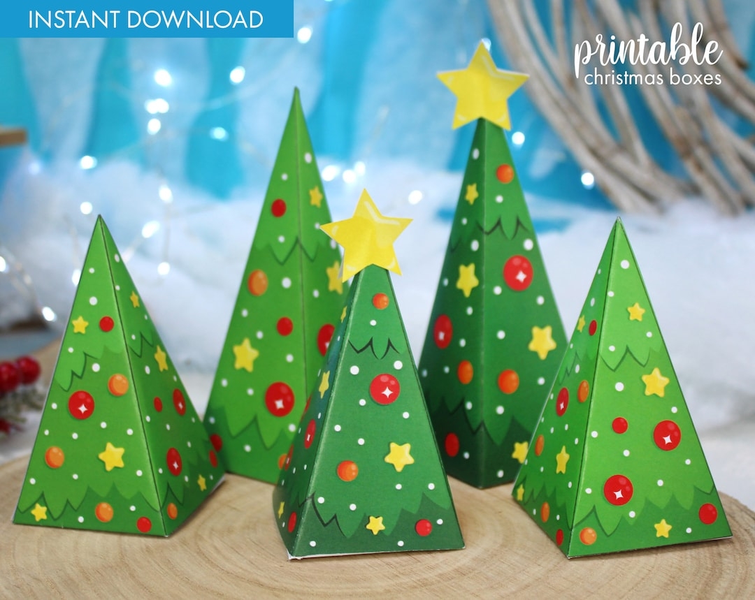 Christmas Gift Box Templates Free Printable