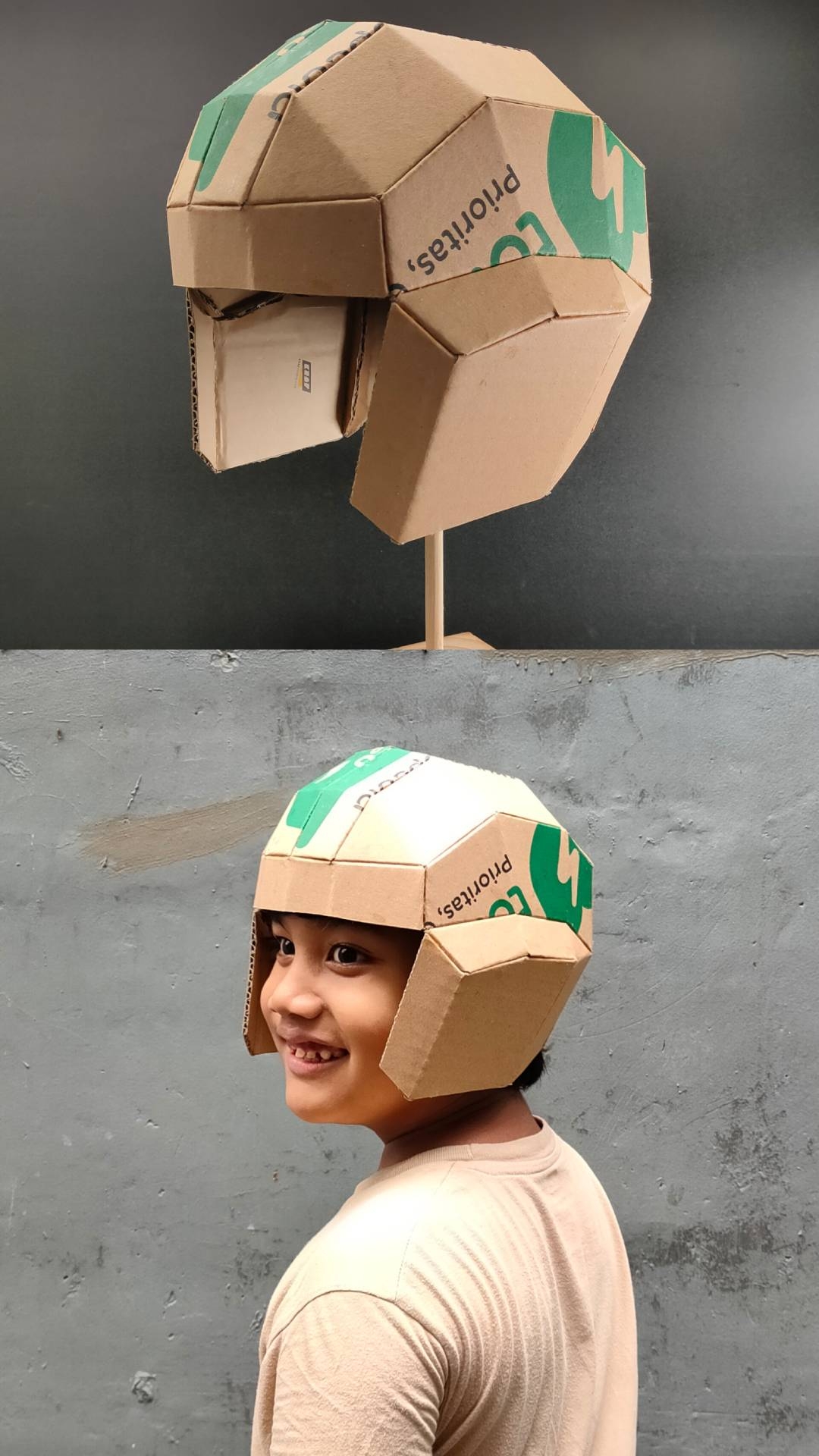 Cardboard Craft 1558 Half Face Helmet