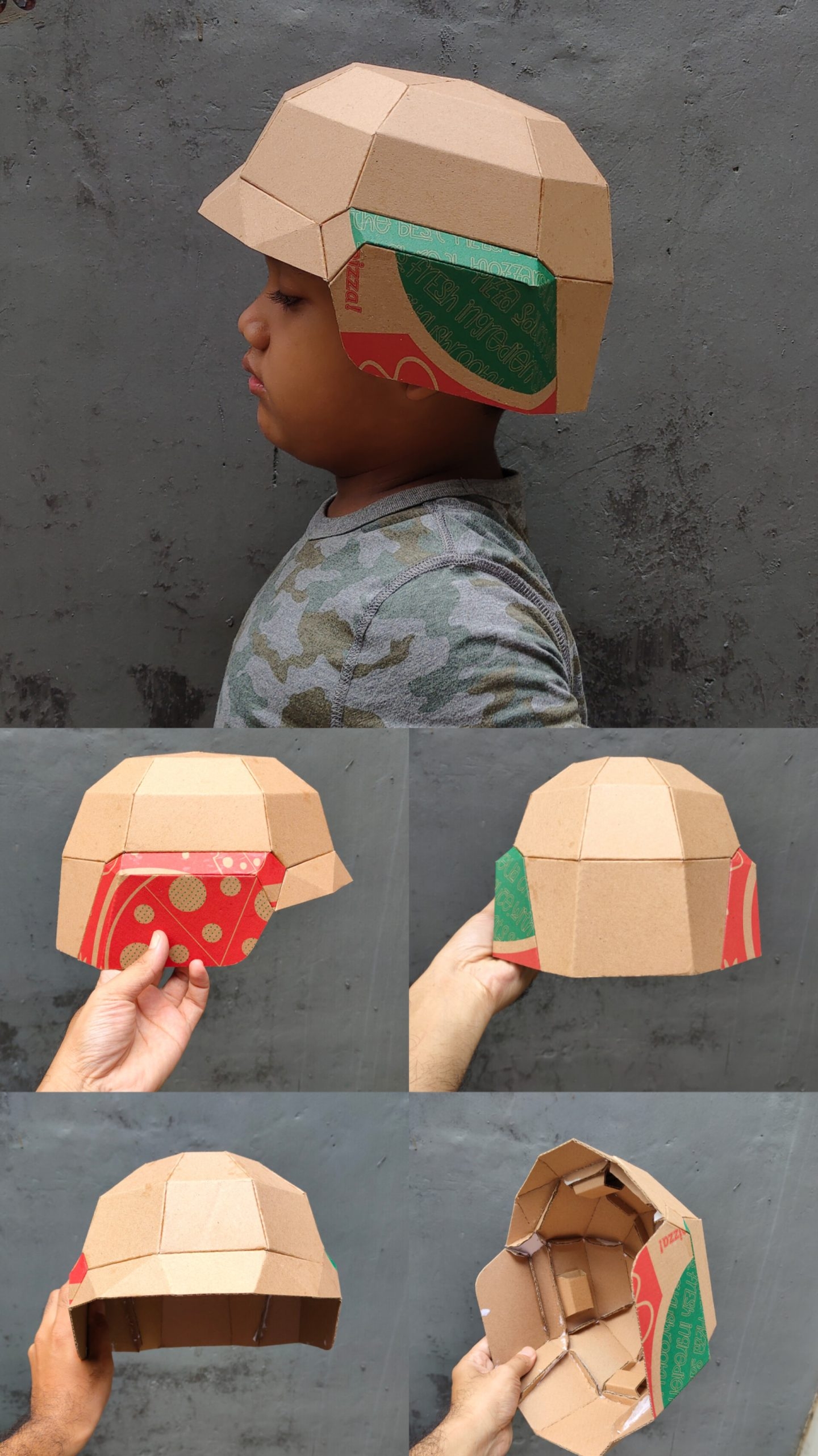 Free Printable Cardboard Helmet Template