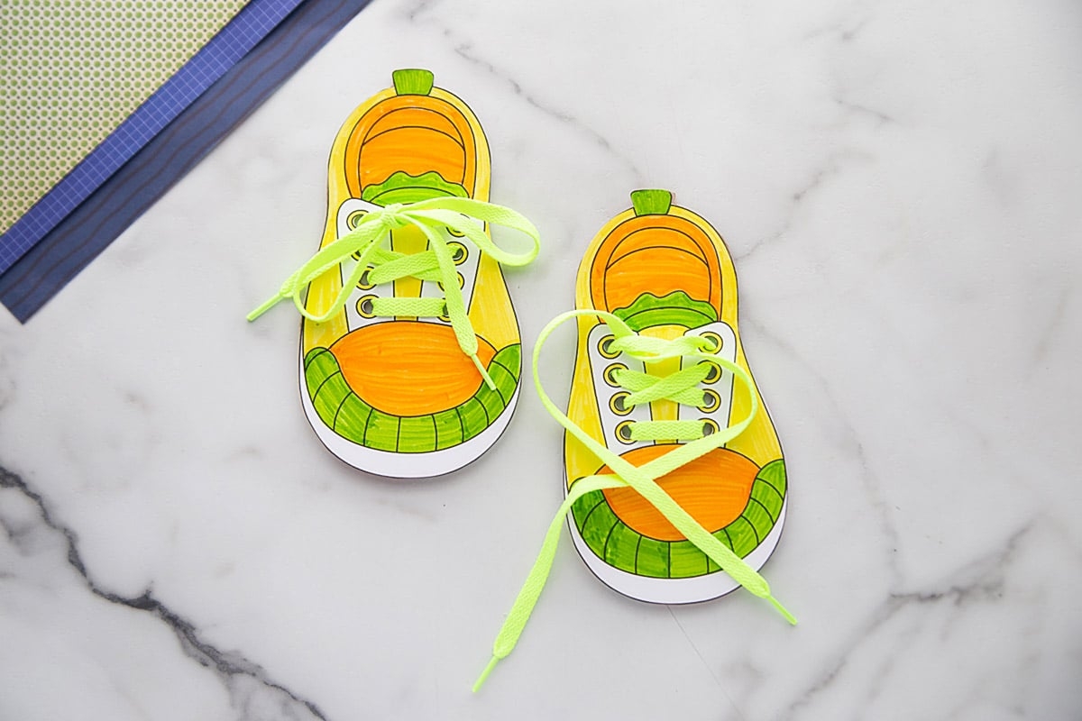 Free Printable Shoe Lacing Template