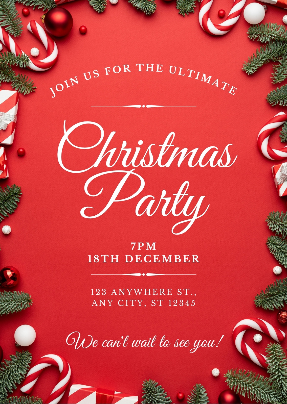 Christmas Dinner Invitation Sales