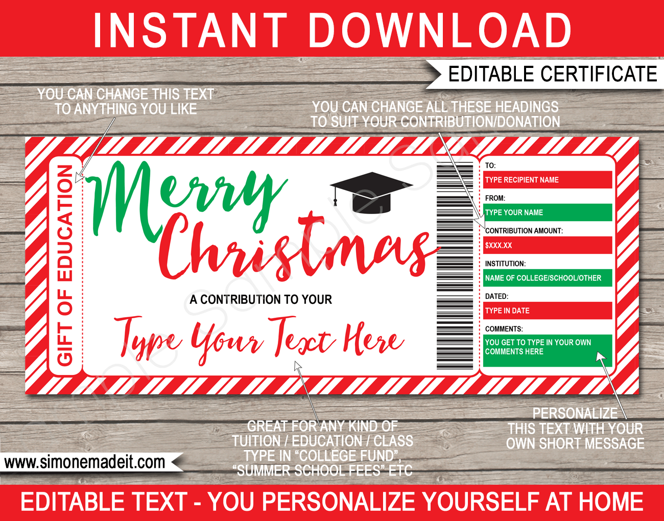 Free Printable 529 Gift Certificate Template