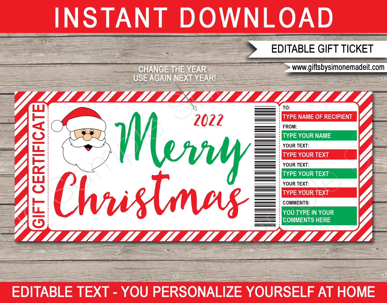 Printable Gift Coupon Templates Free