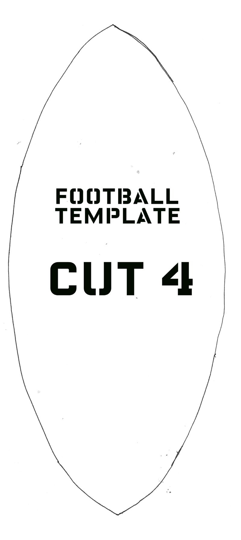 Football Outline Template Free Printable