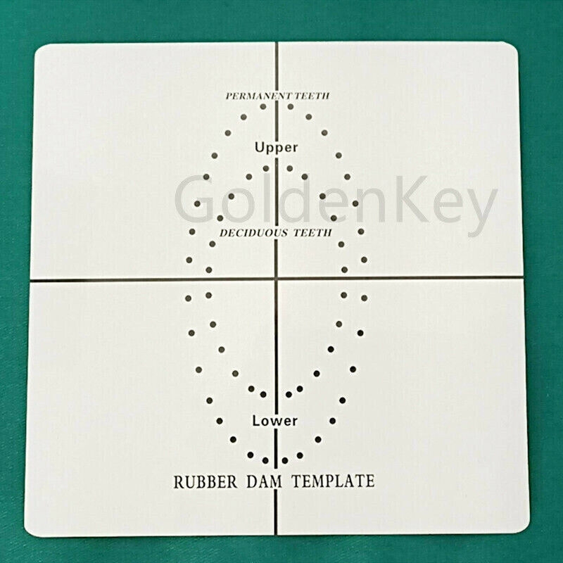 Dental Rubber Dam Template Sheets Punch Hole Plate Dental Surgical Instrument