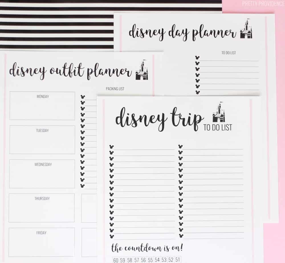 Free Printable Disney Planner Template