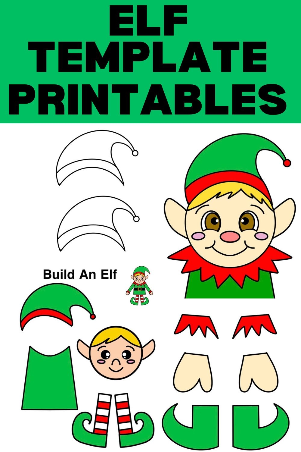 Blank Printable Christmas Elf Template
