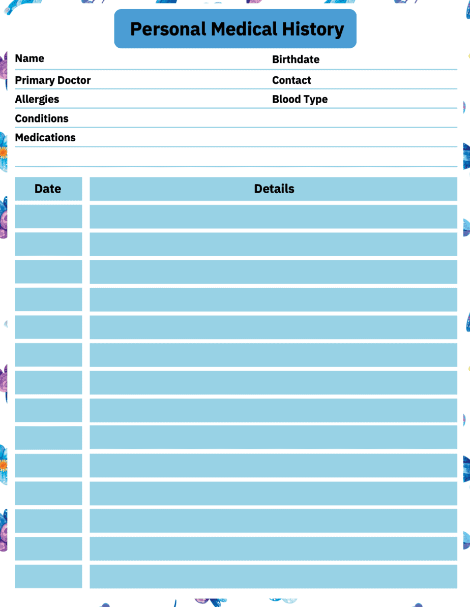 Free Printable Medical Binder Templates
