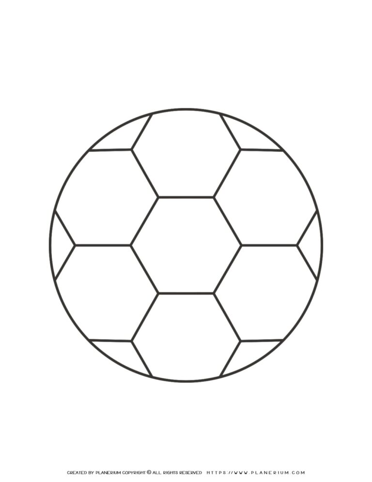 Football Outline Coloring Page
