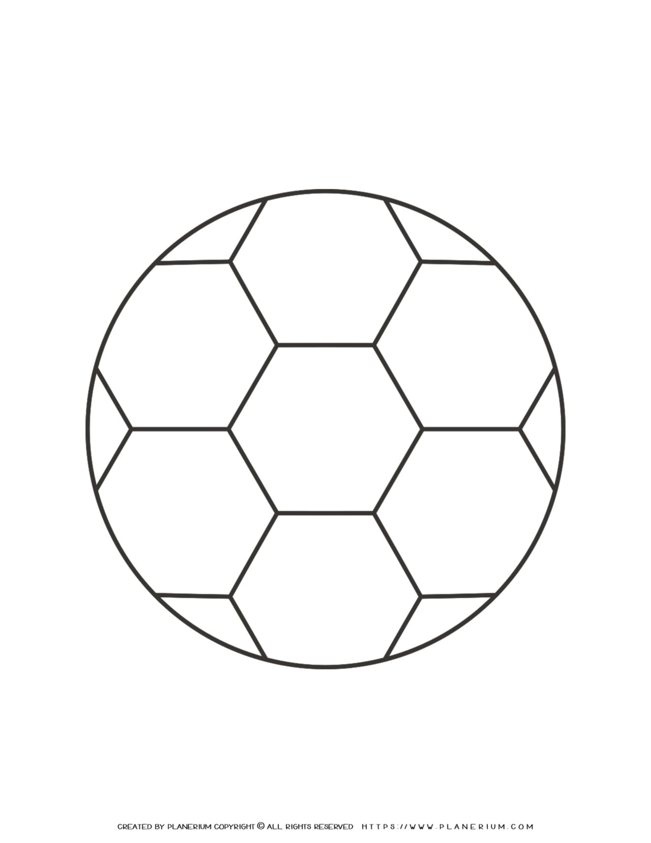 Football Outline Coloring Page
