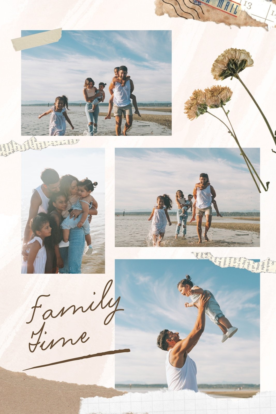 Free And Customizable Family Photo Collage Templates Canva