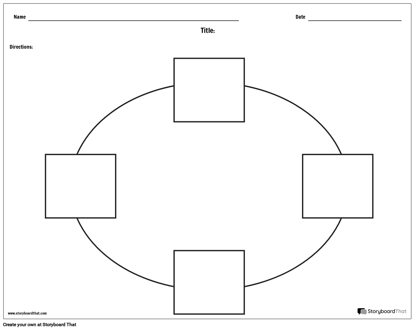 Blank Circle Graph Template Printable