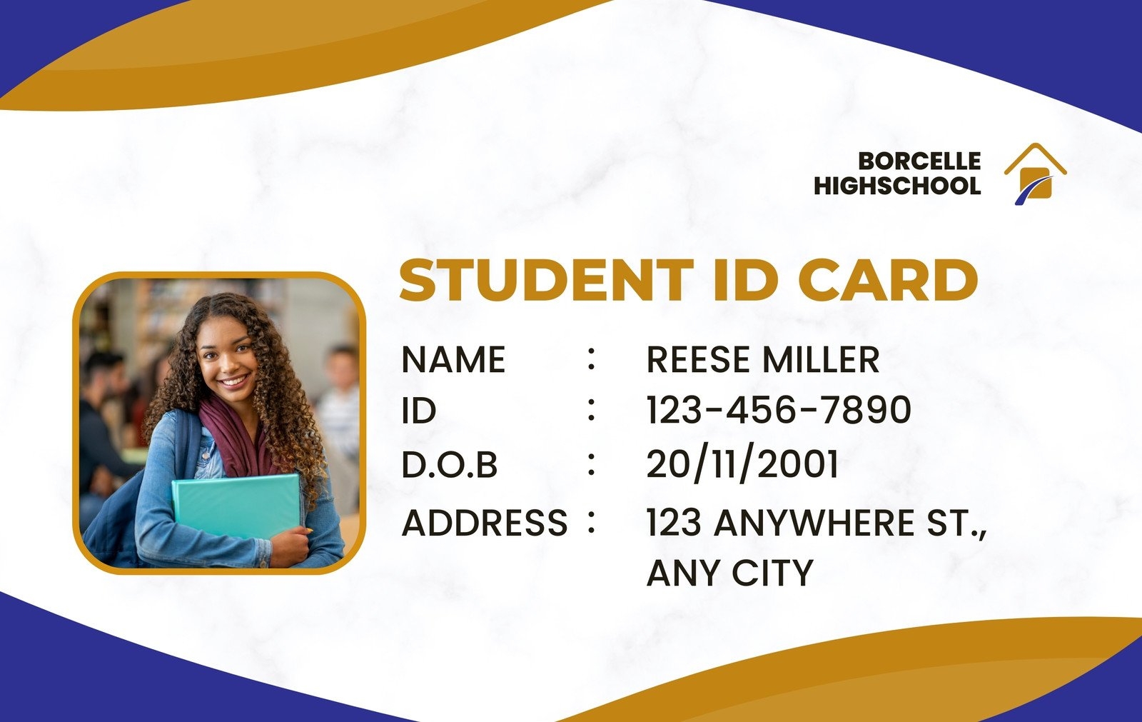 Free Printable Student Id Card Template