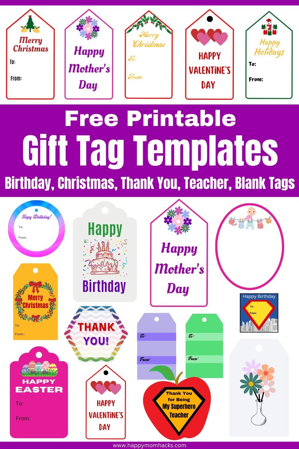 Free Printable Favor Tags Templates