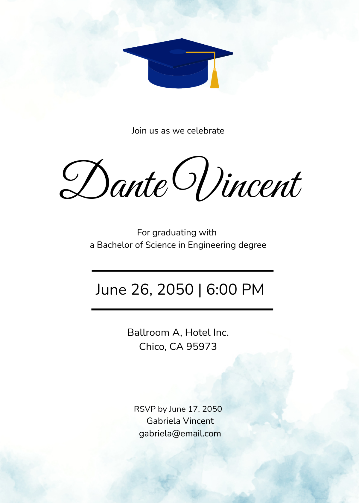 Free Printable Graduation Invitations Template