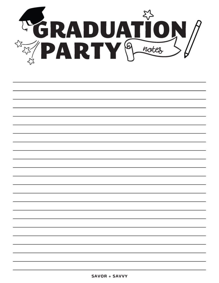 Free Graduation Party Printables Editable For Any Year Savor