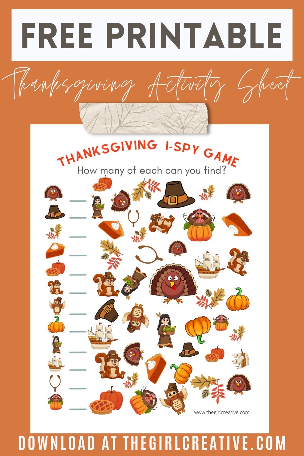 Thanksgiving Printables Free