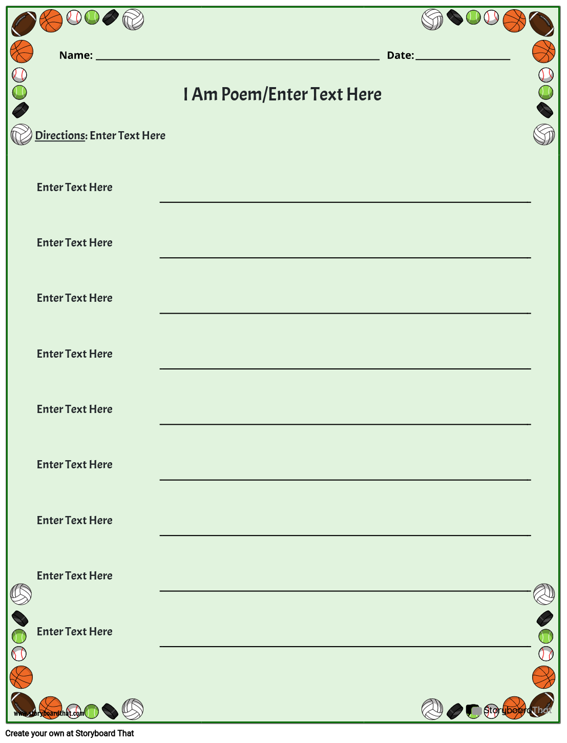 Free Poem Worksheet Templates Poetry Maker For Students