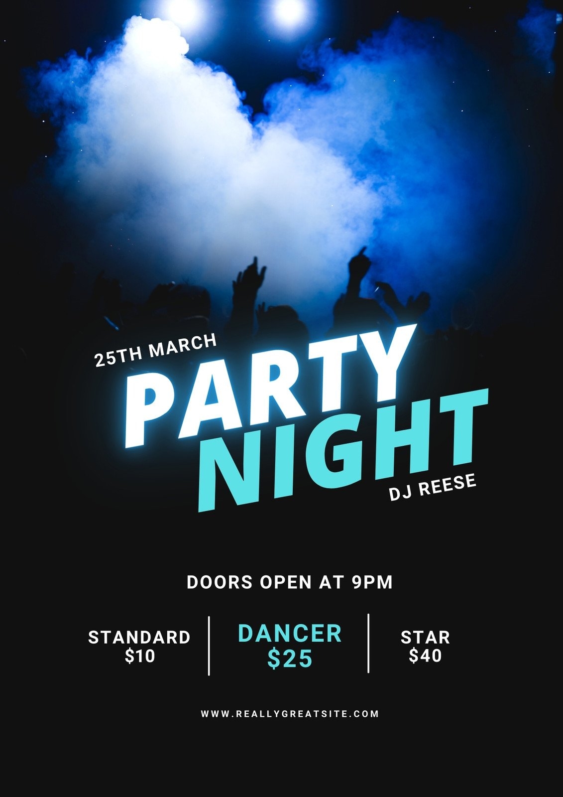 Free Printable And Customizable Party Flyer Templates Canva