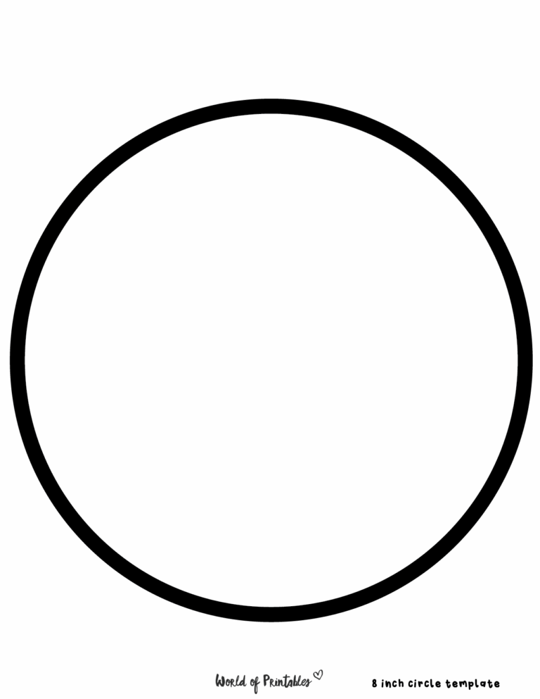 Free Printable Circle Templates Various Sizes World Of Printables
