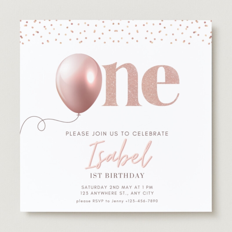 Free Printable Customizable 1st Birthday Invitation Templates Worksheets Library