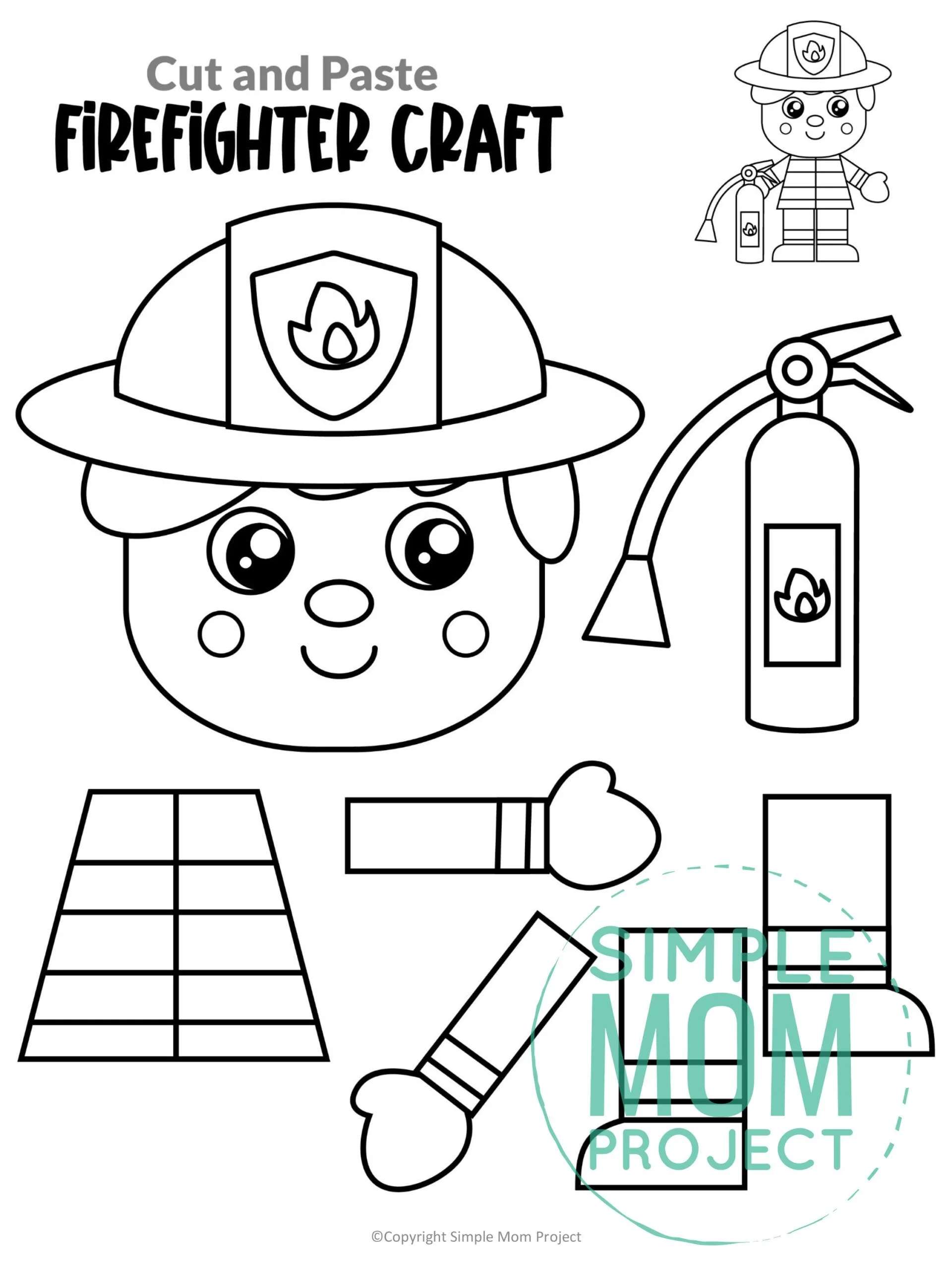 Free Printable Fire Hat Template