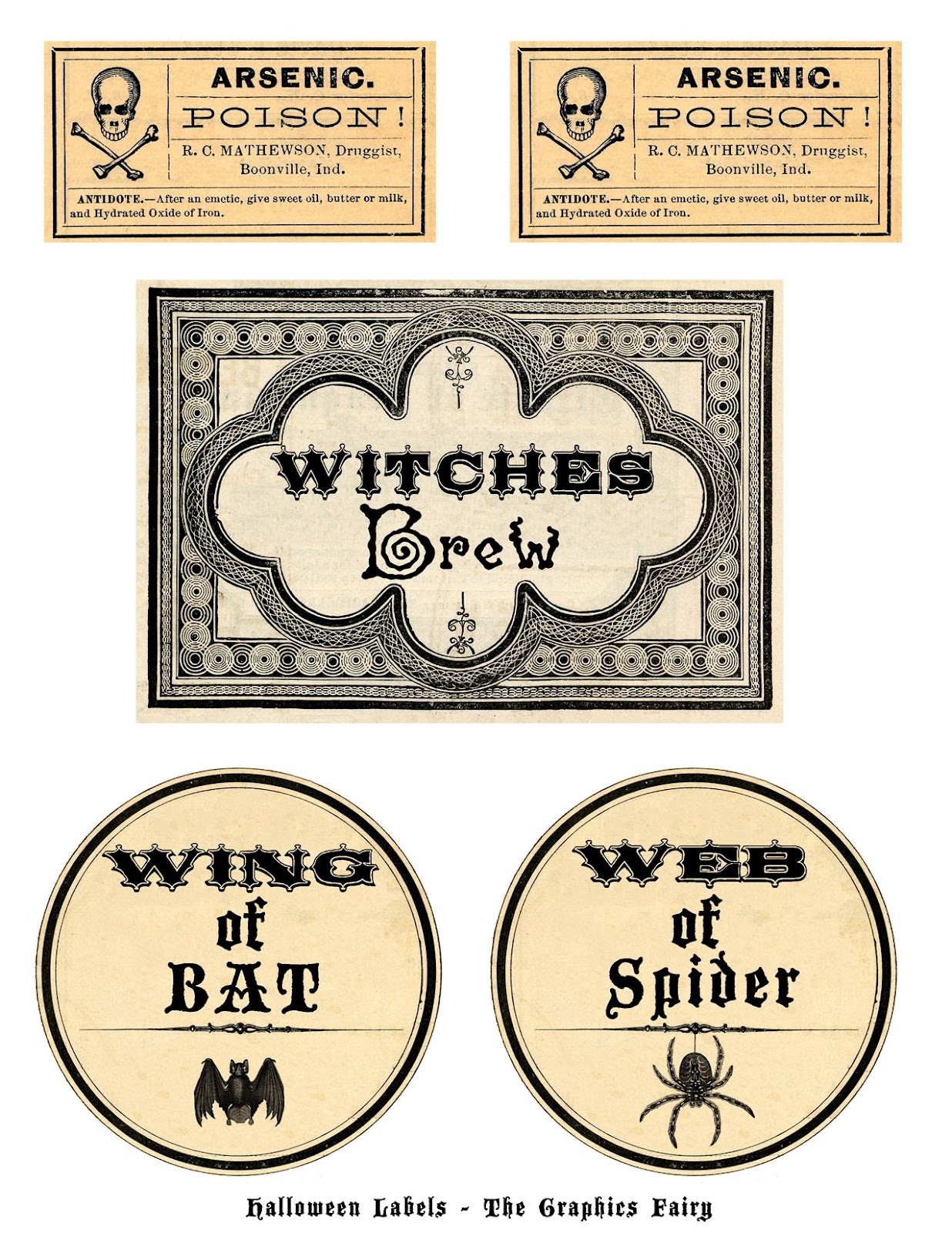 Templates Free Free Printable Halloween Labels