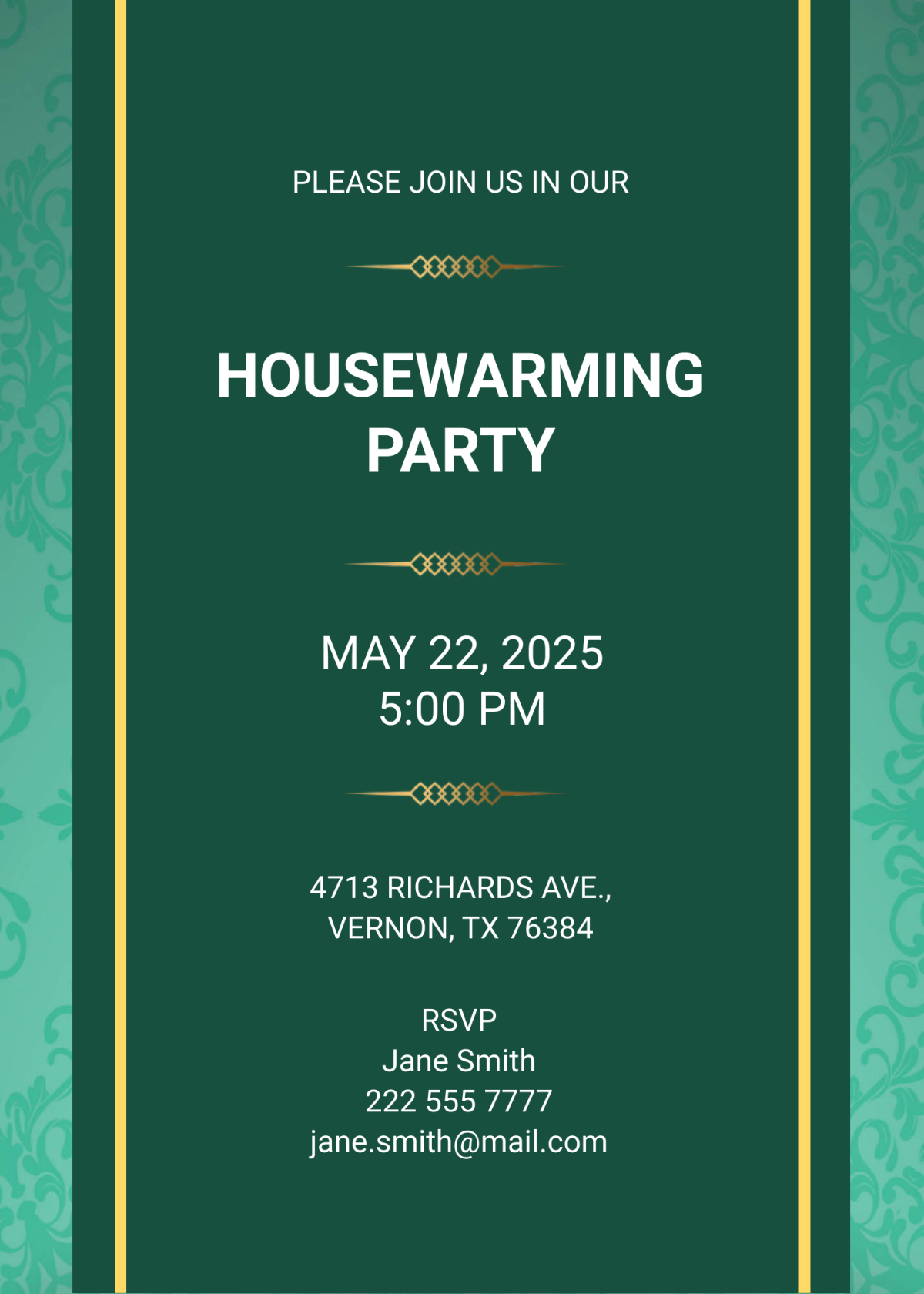 Free Printable Housewarming Party Invitation Templates