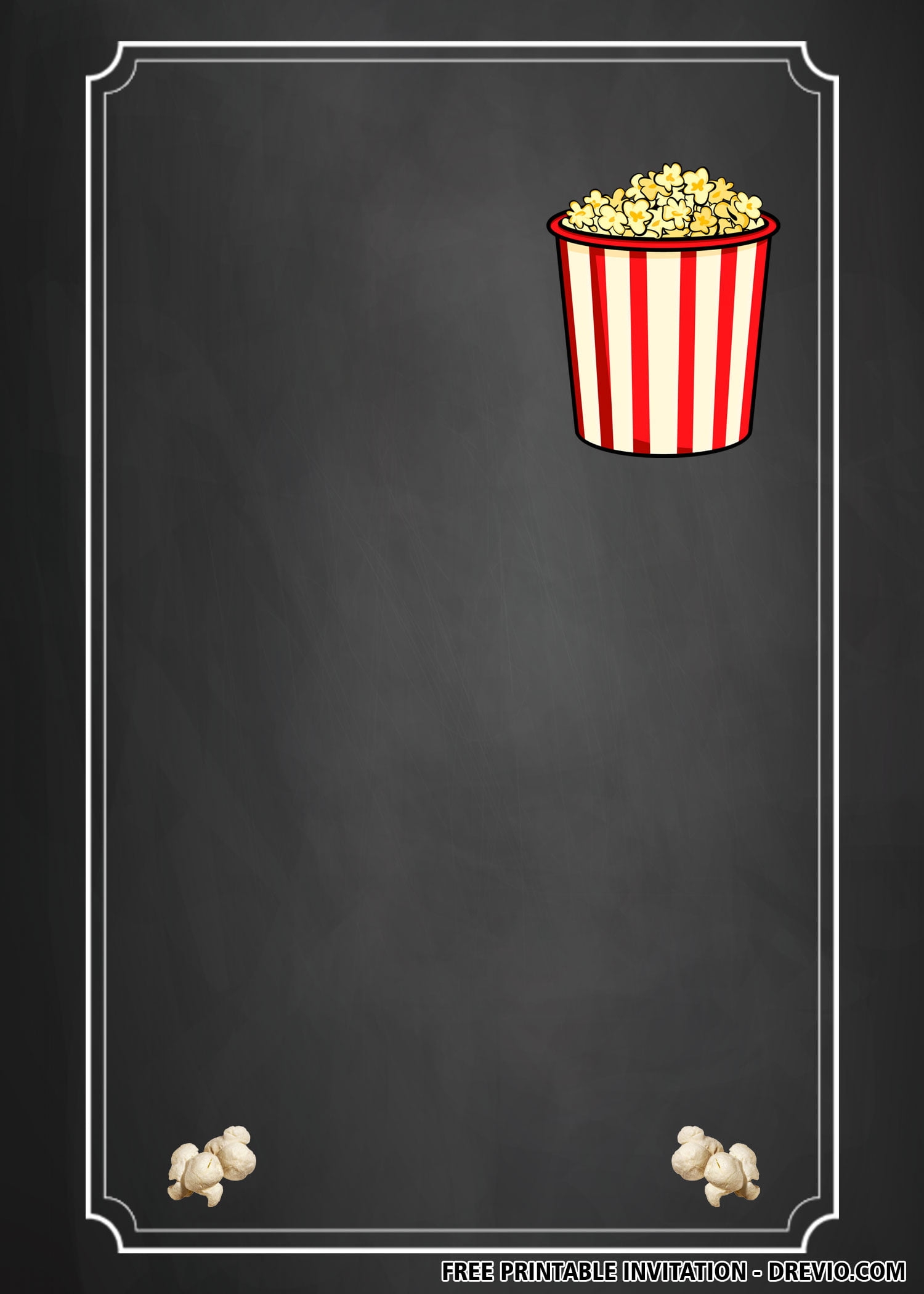 Free Printable Popcorn Template Free Download