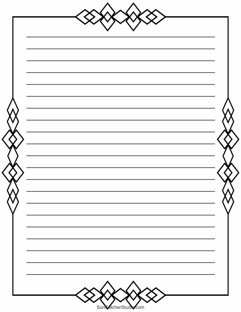 Free Printable Stationery And Lined Letter Writing Paper Free