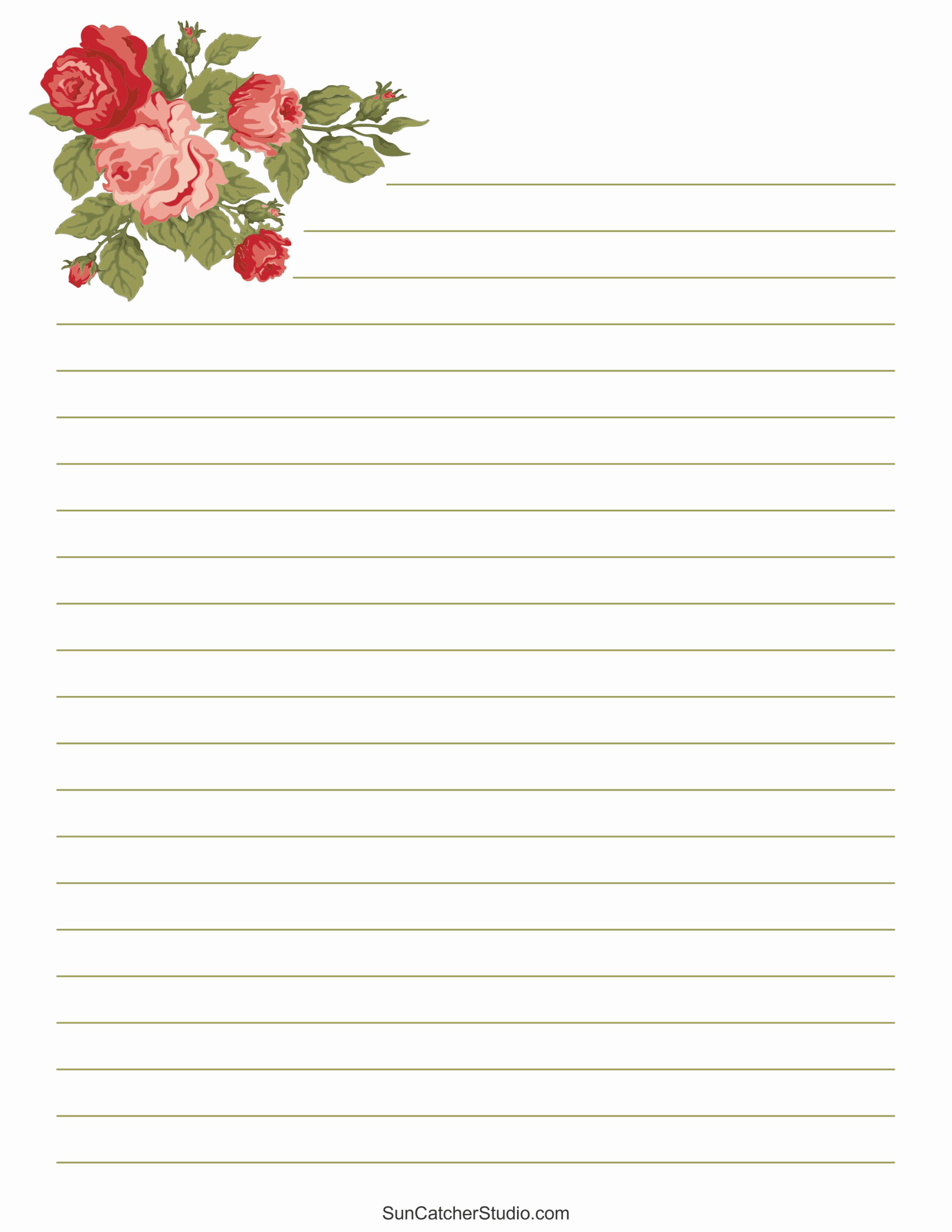 Free Printable Stationery And Lined Letter Writing Paper Free 