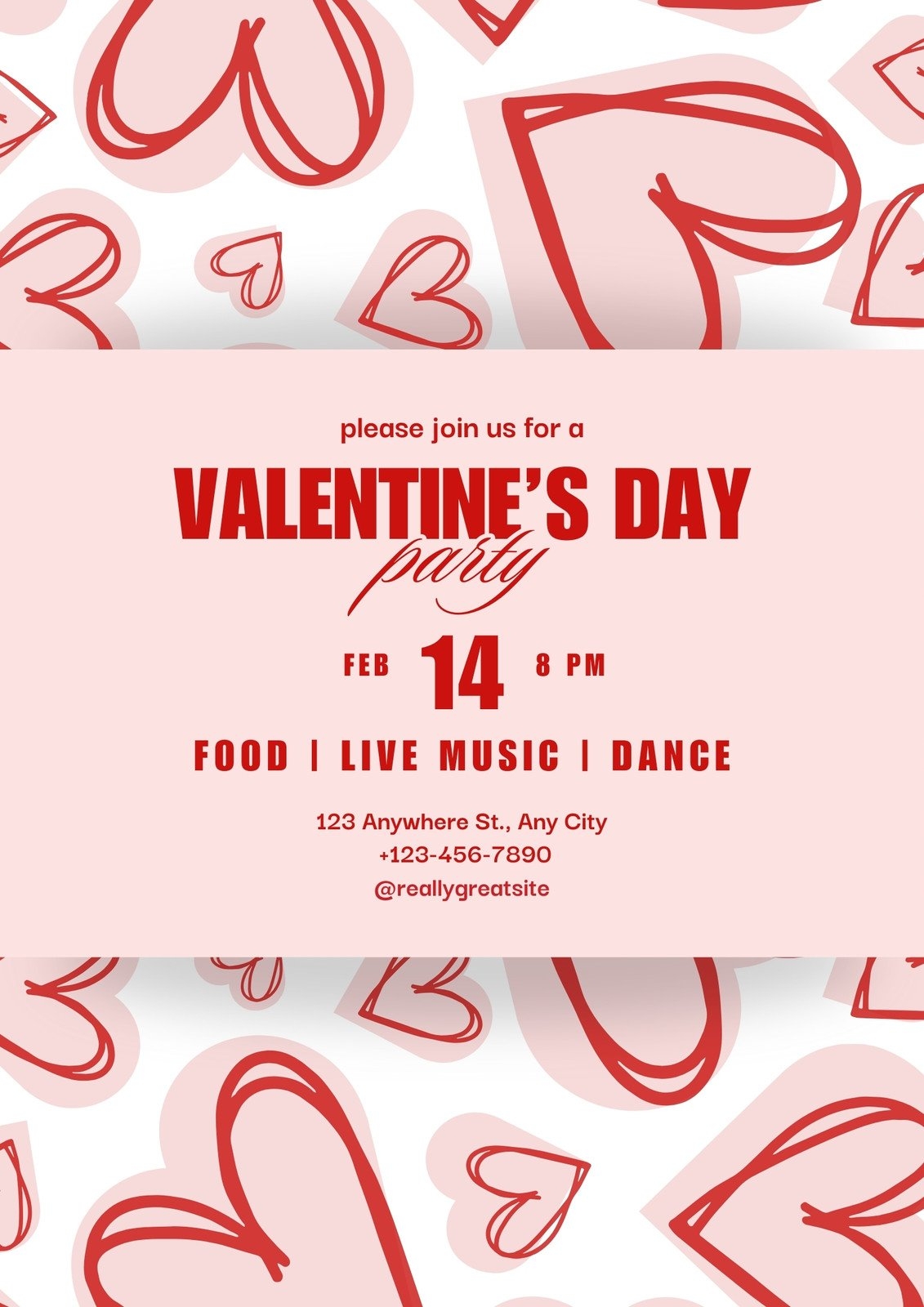Valentine Invite Template Free Printable