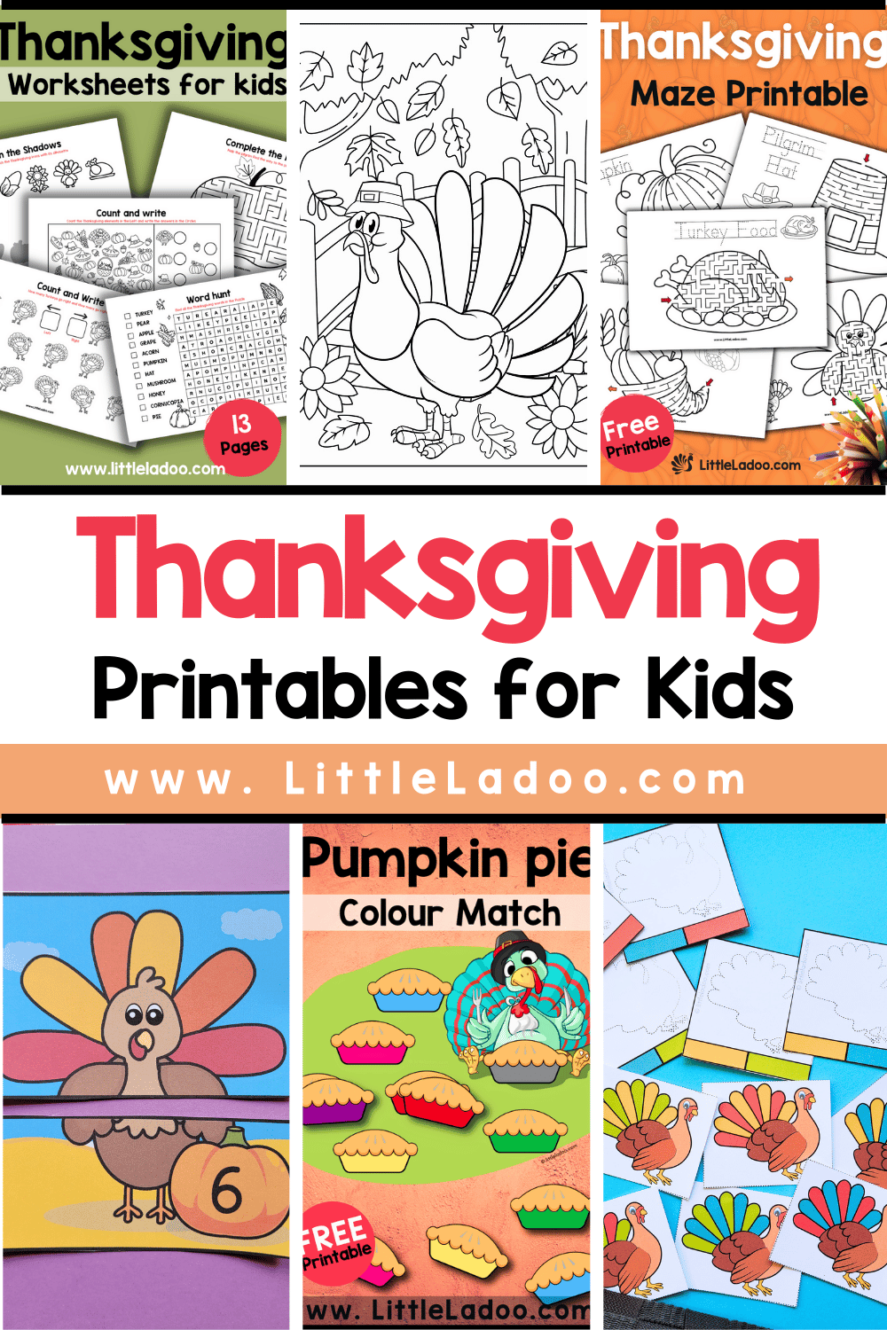 Free Thanksgiving Printables For Kids
