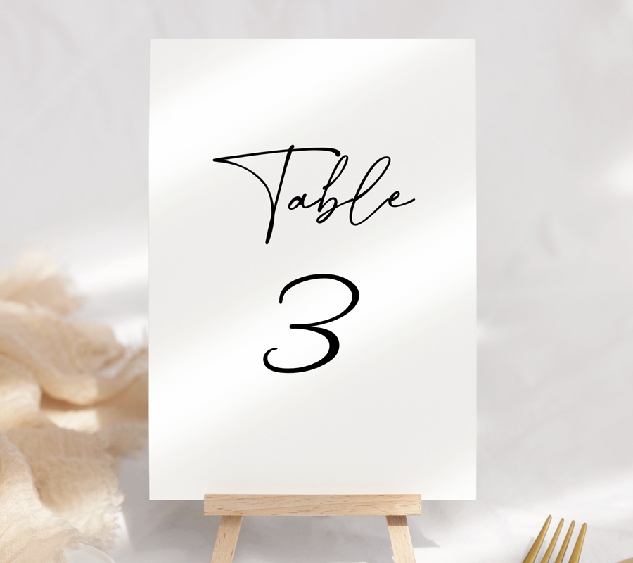 Free Printable Table Number Cards Template