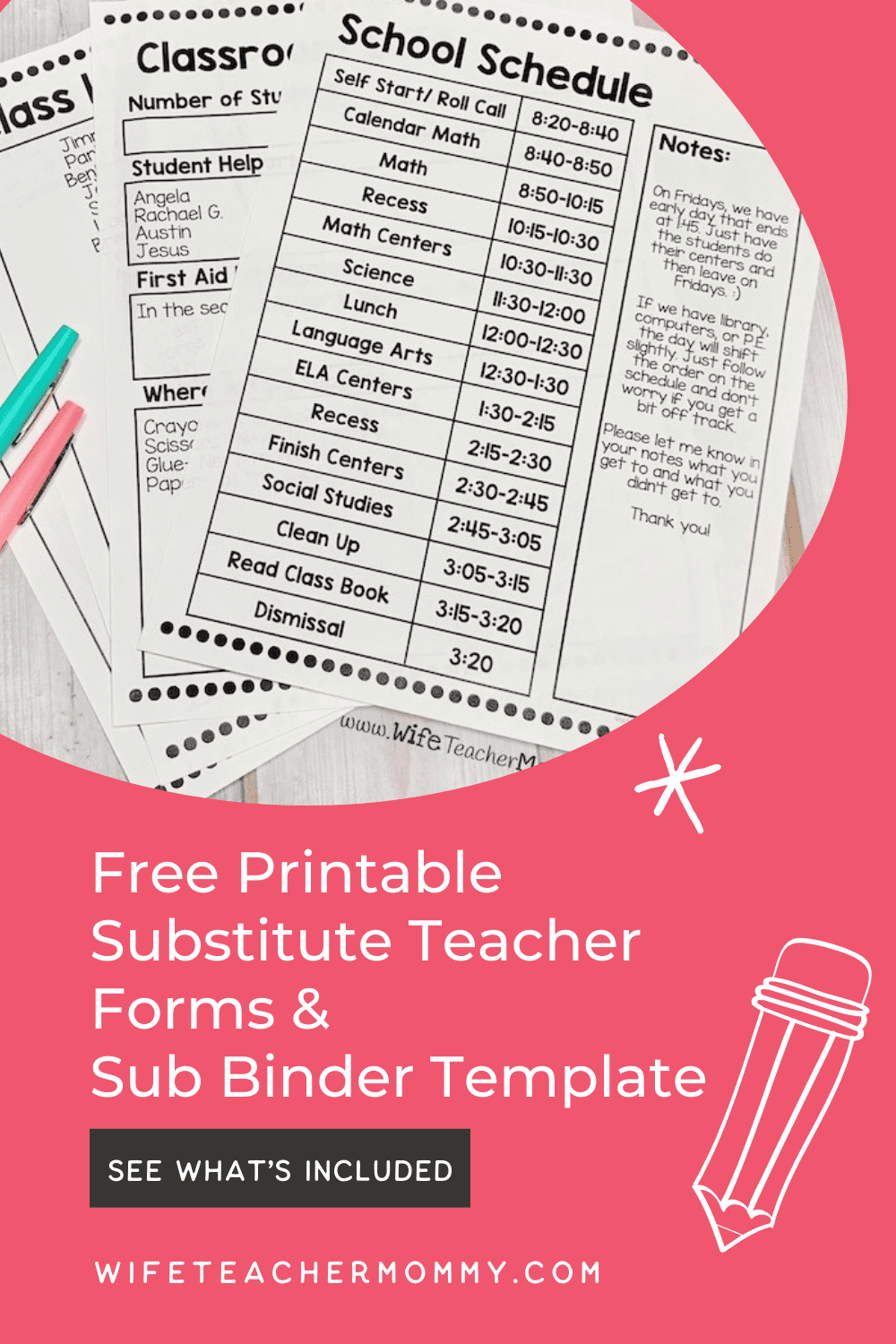 Get Free Substitute Lesson Plans For Elementary Teachers 