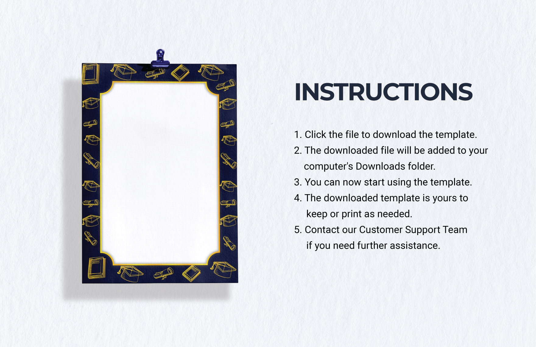 Free Printable Graduation Border Templates