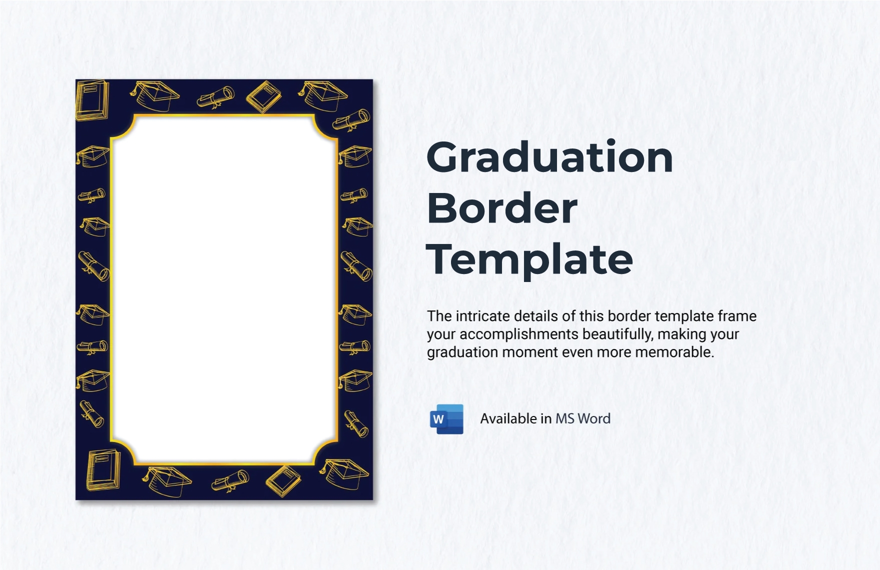 Graduation Border Template In Word Download Template