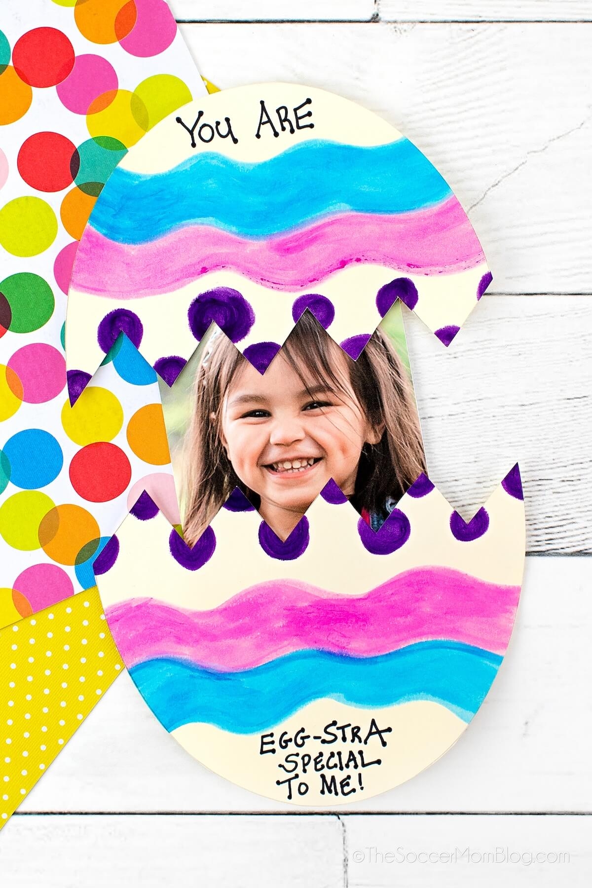Kids Easter Egg Craft With Photo The Soccer Mom Blog