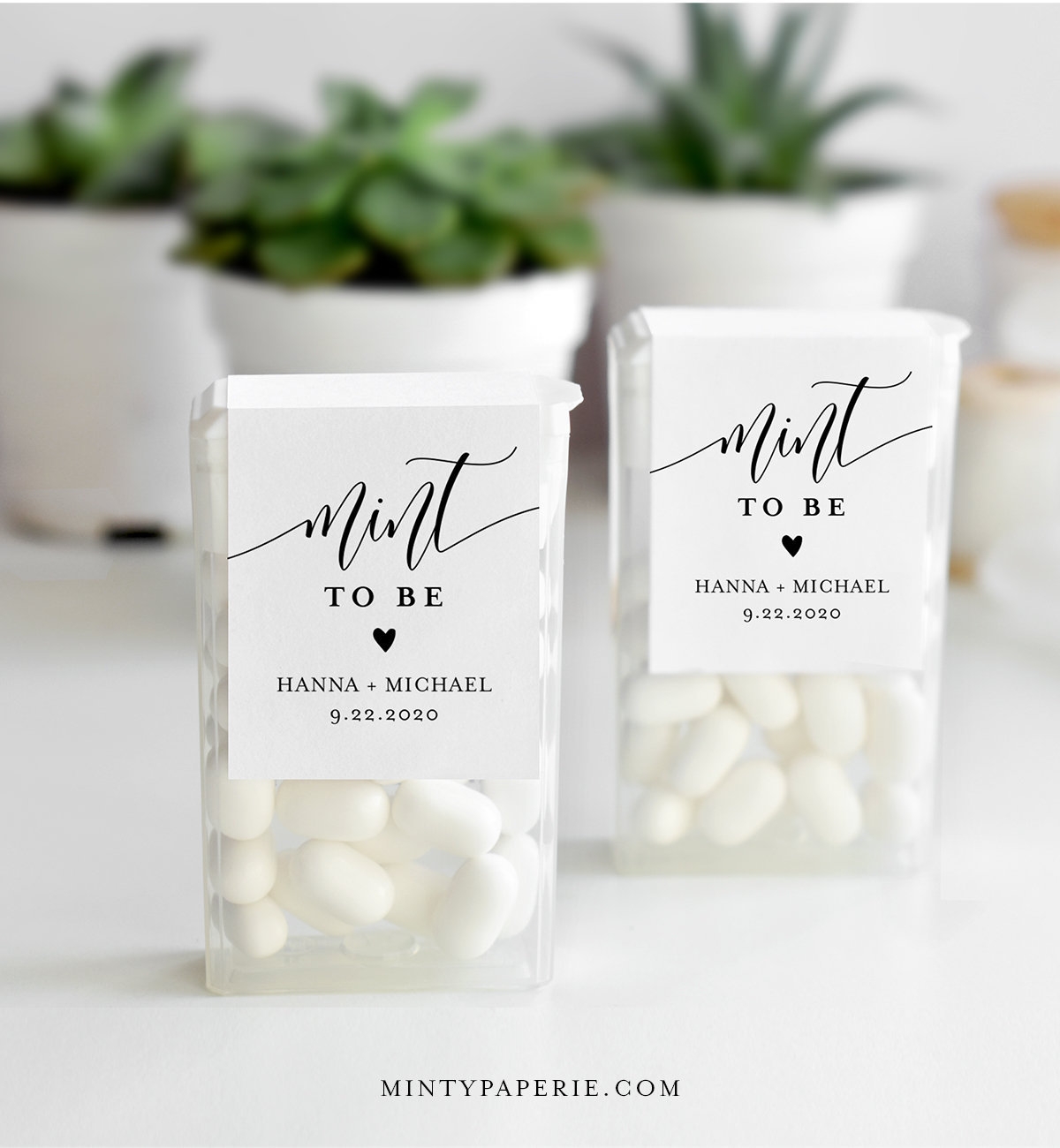Mint To Be Label Template Tic Tac Wraparound Printable Wedding 