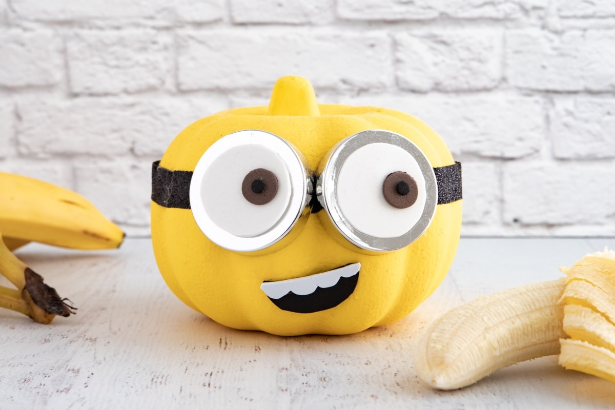 No Carve Minion Pumpkin Fun Money Mom