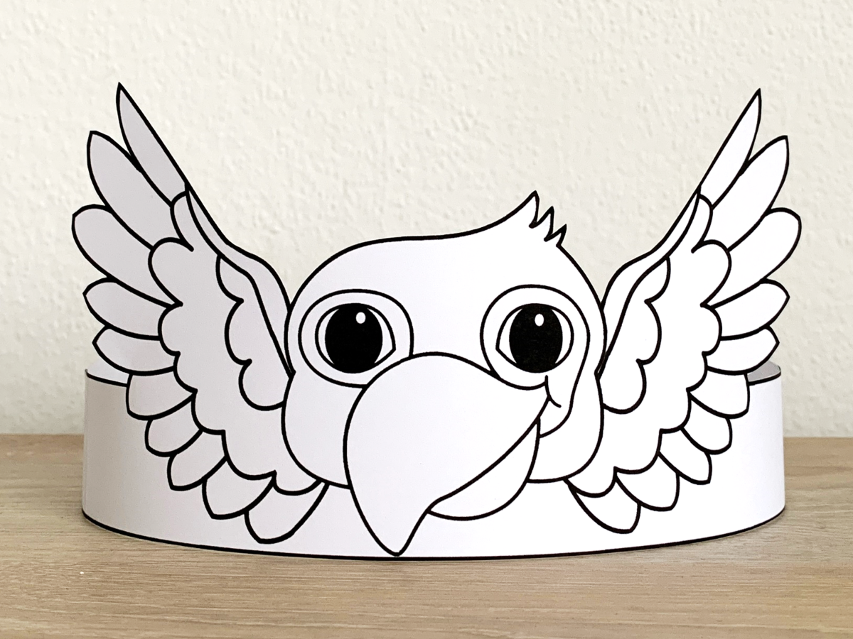 Parrot Bird Paper Crowns Printable Coloring Pets Animal Craft Activity Made By Teachers