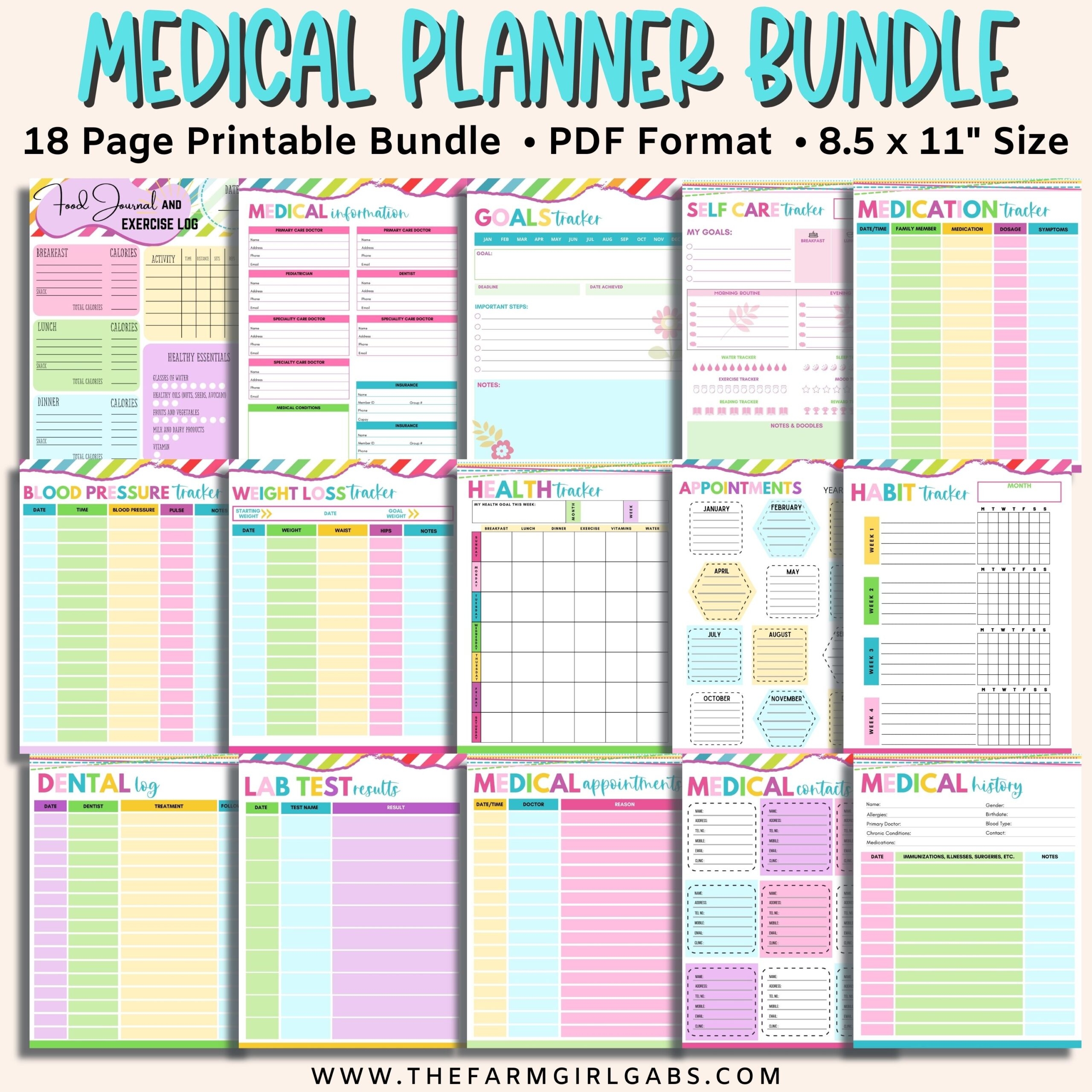 Printable Medical Planner