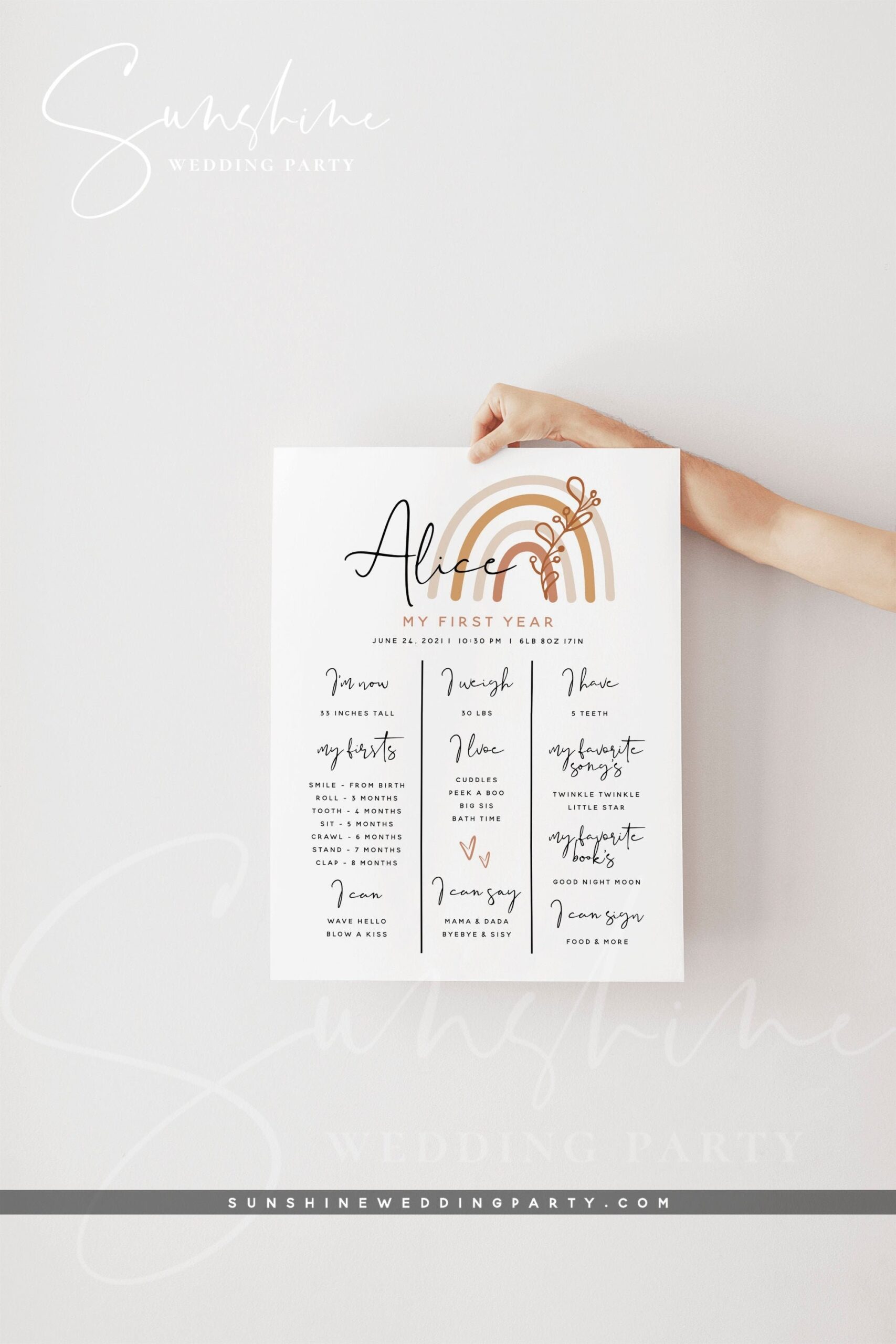 Editable Printable Milestone Board Template Free
